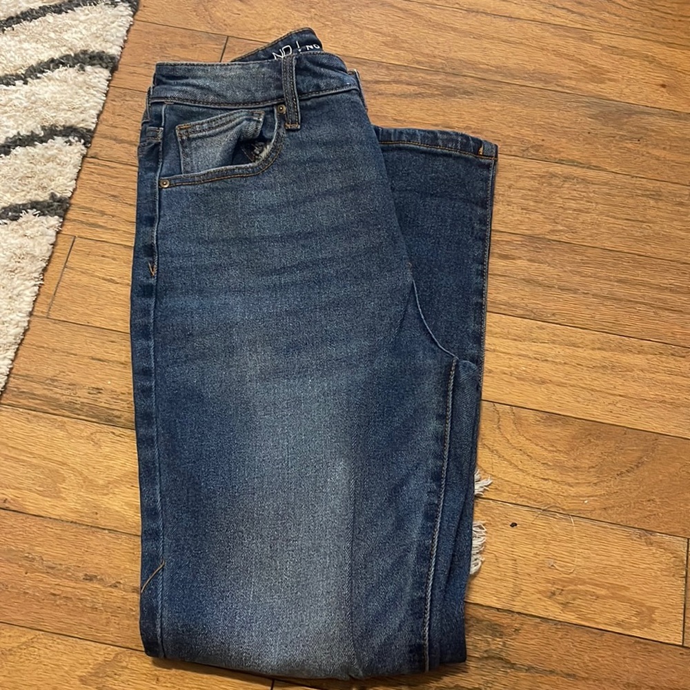 New without tags is this high rise jean size 9